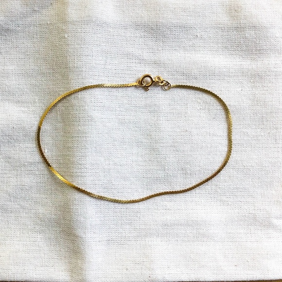 18 k Gold Anklet